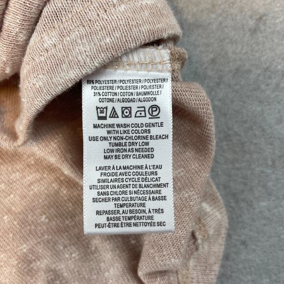 We the Free Womens Sz L Sweater Tan Heathered Cowl Neck - Picture 7 of 12